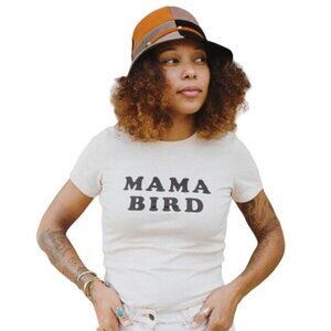 Mama Bird” Tee by the Bee and the Fox color: cream, super soft size L